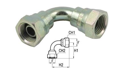 HYDRAULIK ECKE 90° FEMININ-FEMININ 1/2