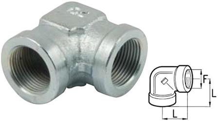 HYDRAULIKBIEGER 90° KURZ WEIBLICH-WEIBLICH 3/4