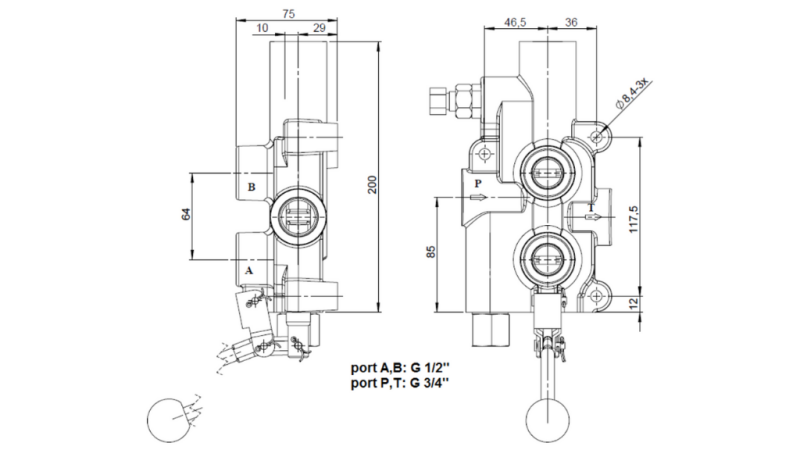 HYDRAULIKVENTIL P81- AUTOMATISCH FÜR SPALTER