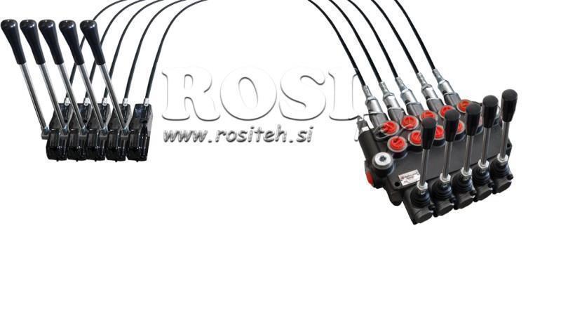 JOYSTICK DOPPELHANDGRIFF 3 m HYDRAULIKVENTIL 5xP80 liter