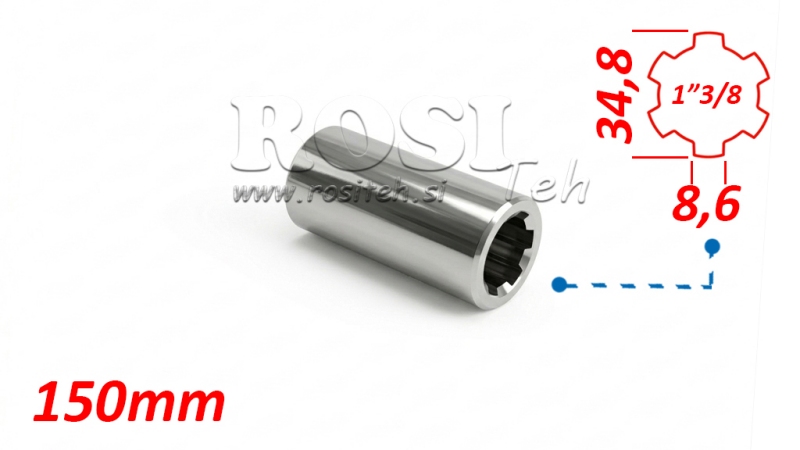 ADAPTATEUR CARDAN BAGUE 1-3/8 (150 mm)