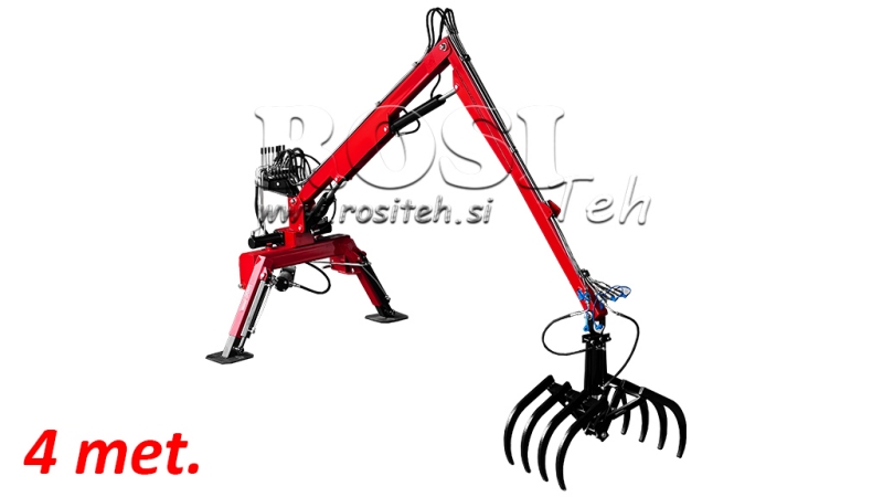 HYDRAULIKLADER, TRAKTORKRAN MIT GABEL HUT 4m (+ 7 SEKTION)