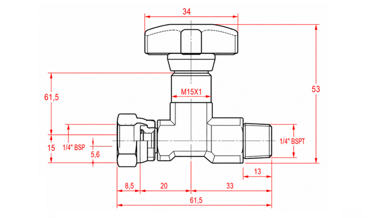 HYDRAULIKVENTIL FÜR MANOMETER