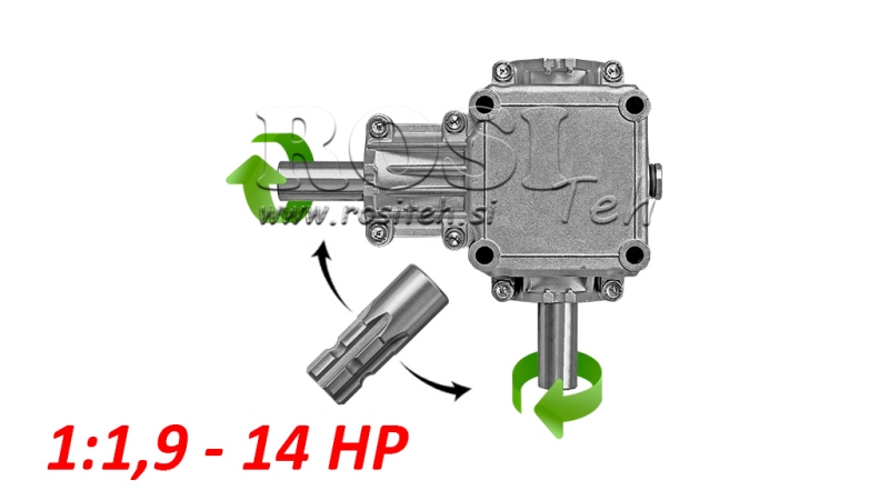 KULMA VAIHTEISTO PTO 1:1.9 (14HP-10KW)