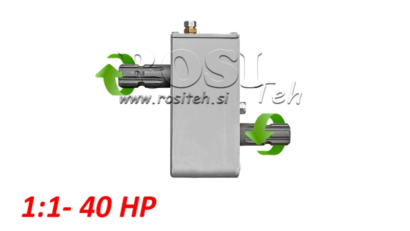 UMKEHRGETRIEBE FÜR TRAKTOR - INVERSION 1:1 (40PS-30kW) STUMMEL-STUMMEL