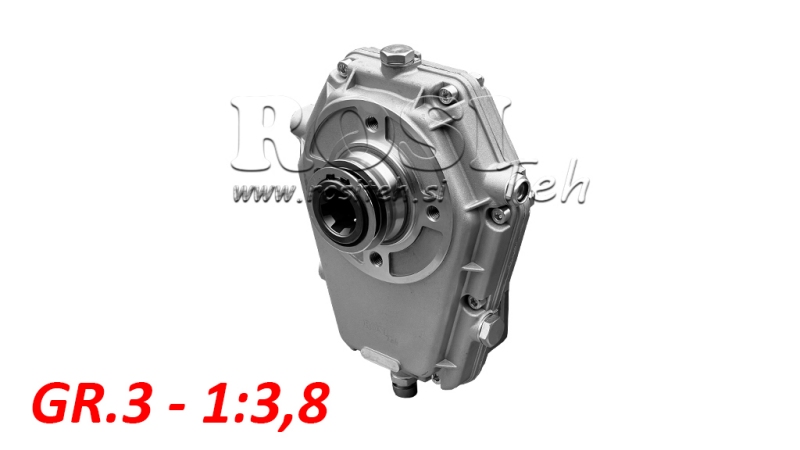 ÜBERSETZUNGSGETRIEBE GR.3 -1:3,8 ZAPFWELLE MUFFE MIT STIFT