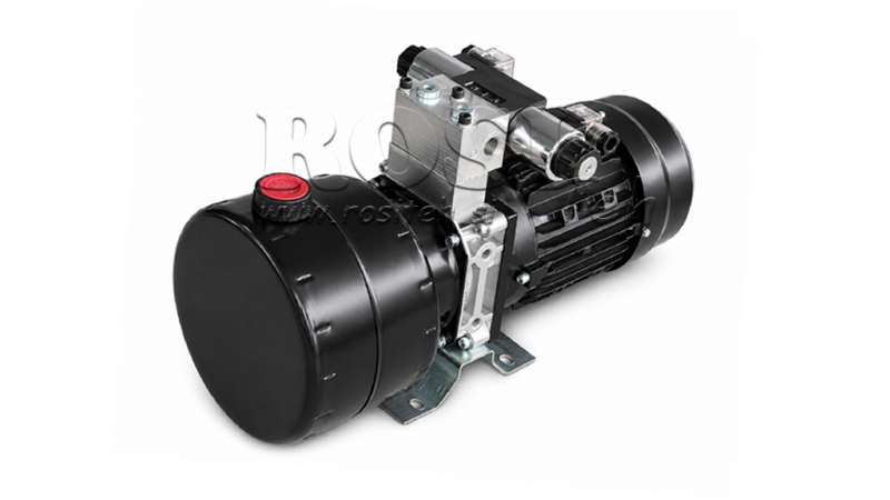 MINI CENTRALE HYDRAULIQUE 380V AC (0.75 kW) - 3.7 cc - 5.2 lit/min - réservoir 4 lit