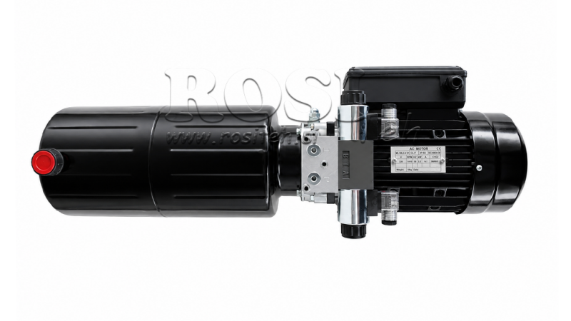 MINI CENTRALE HYDRAULIQUE 230V AC (2.2 kW) - 8.0 cc - 11.2 lit/min - réservoir 12 lit