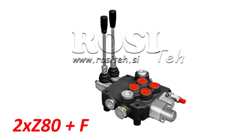 HYDRAULIKVENTIL 2xZ80 + SCHWIMMSTELLUNG