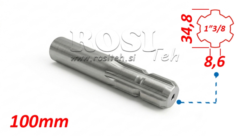 KARDANSKI NASTAVEK 1-3/8 STANDARD (100 mm)