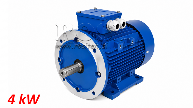 4kW-ELEKTROMOTOR MS100L3-4 4_1430umd 3Phas Beine+Flansch-B3B5