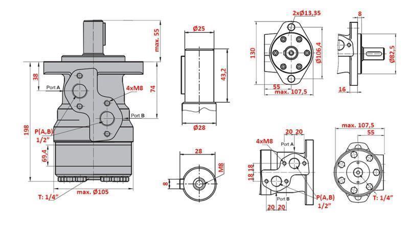 HYDRAULIKMOTOR MR 400
