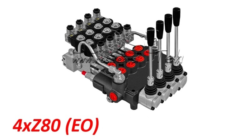 ELEKTRO-ROČNI HIDRAVLIČNI VENTIL MONOBLOK 4xZ80