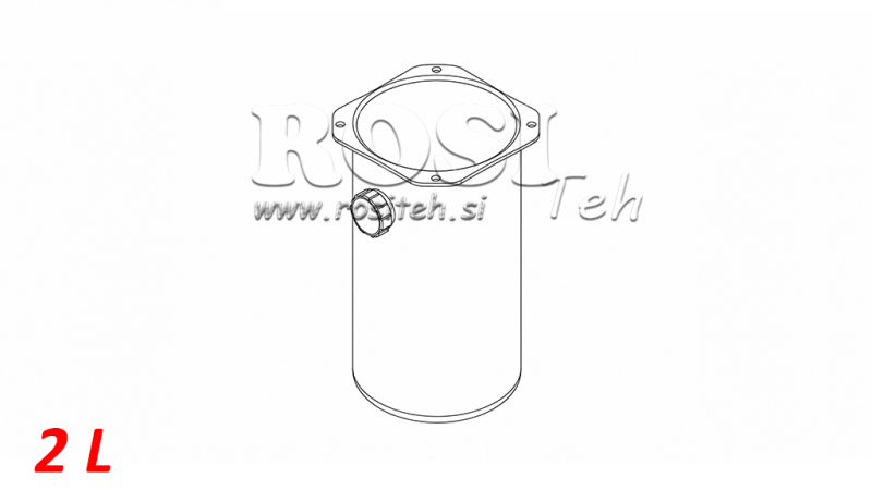 METALLTANK- ROLL PP 2 LITER