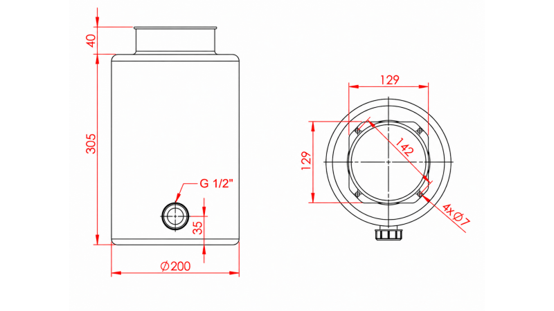 REZERVOAR KOVINSKI ROLL PP 10 LITER HORIZONTAL-VERTICAL