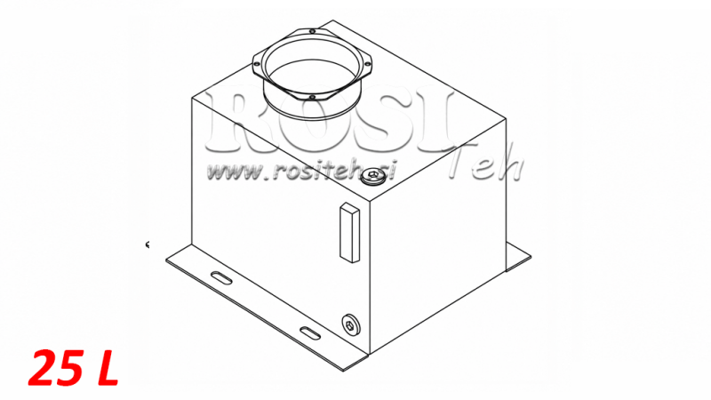 METALLTANK- BOX PP 25 LITER HORISONTAL-VERTICAL