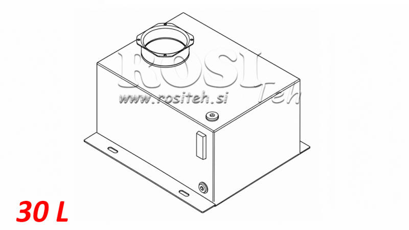 REZERVOAR KOVINSKI BOX PP 30 LITER HORIZONTAL-VERTICAL
