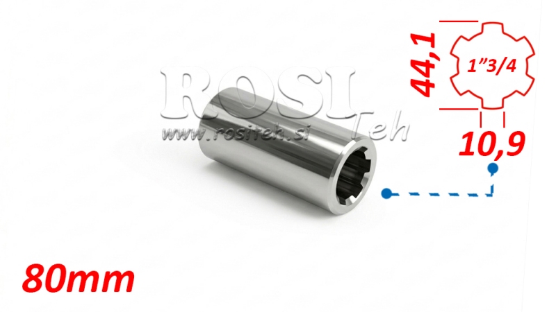 ZAPFWELLENADAPTER HÜLSE 1-3/4 (80 mm)