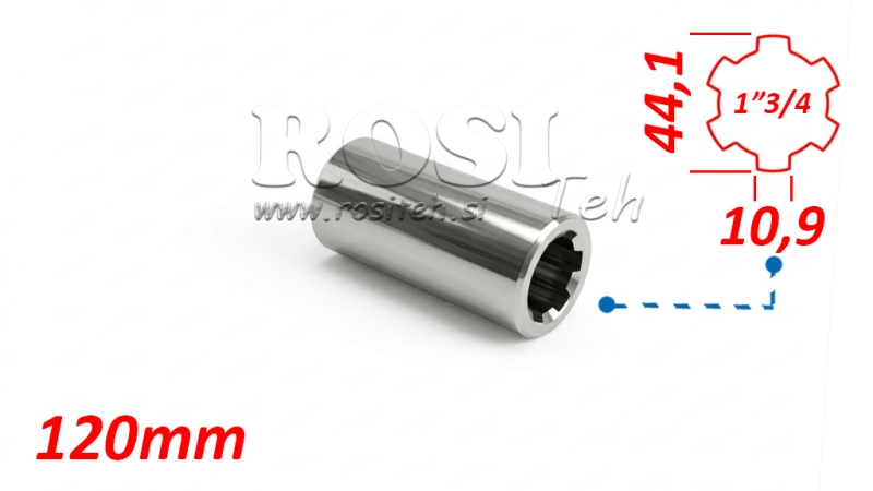 ZAPFWELLENADAPTER HÜLSE 1-3/4 (120 mm)