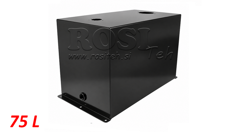 REZERVOAR KOVINSKI 75 LITER KOCKA 400x355x600mm PRIPRAVA ZA POVRATNI FILTER