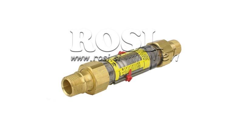 DURCHFLUSSMESSER ROHR 15 bis 60 liter/min