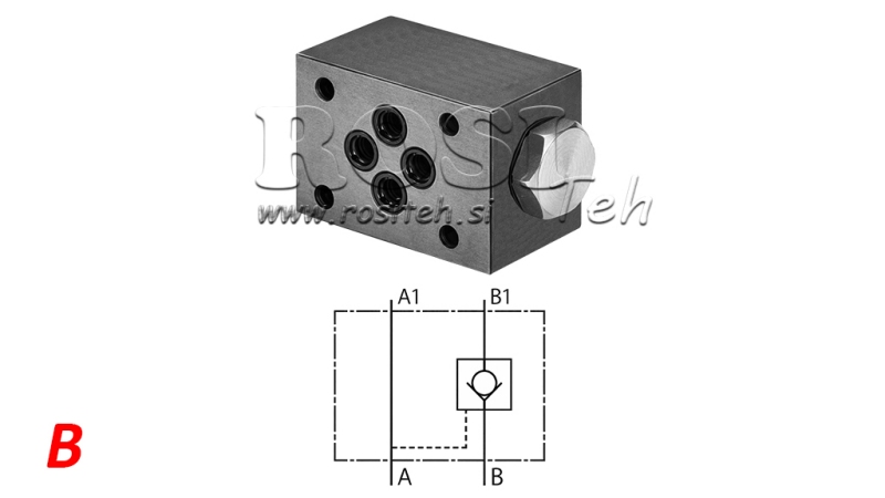 KUGELRÜCKSCHLAGVENTIL CETOP 3 (B)
