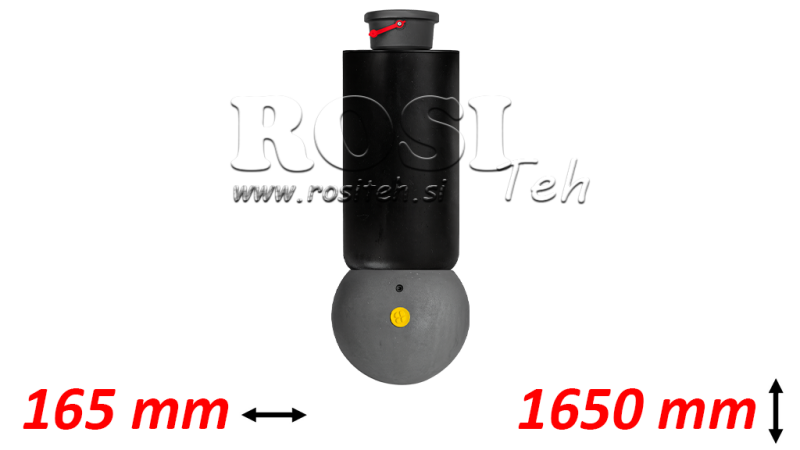 TELESKOPZYLINDER - MEILLER KIPPER - 5 STUFEN 163 mm 15 ton - HUB 1650 mm