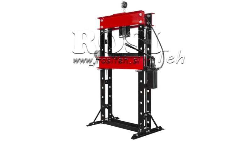 HYDRAULISCHE WERKSTATTPRESSE FÜR LAGER 50T - Doppelpumpe