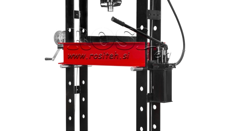 HYDRAULISCHE WERKSTATTPRESSE FÜR LAGER 50T - Doppelpumpe