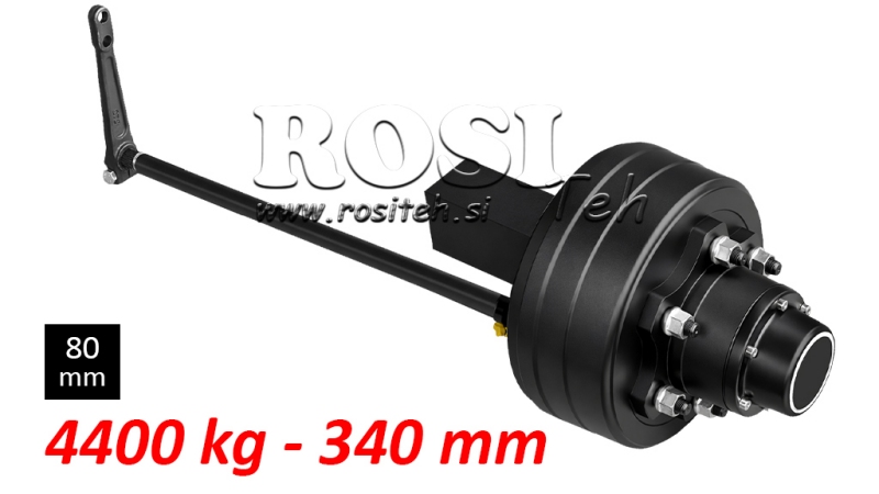 POLOSOVINA Z ZAVORAMI (6 VIJAKOV) - 4400 kg - 340 mm