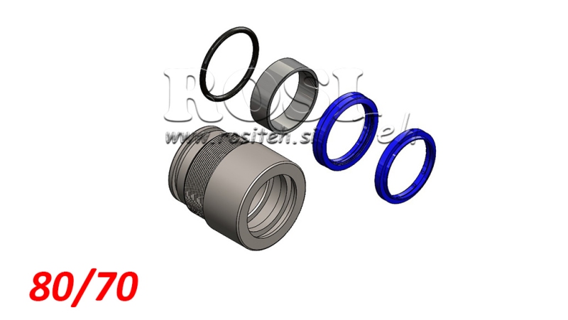 DICHTUNGSSATZ FÜR HYDRAULIKZYLINDER MONO 80/70