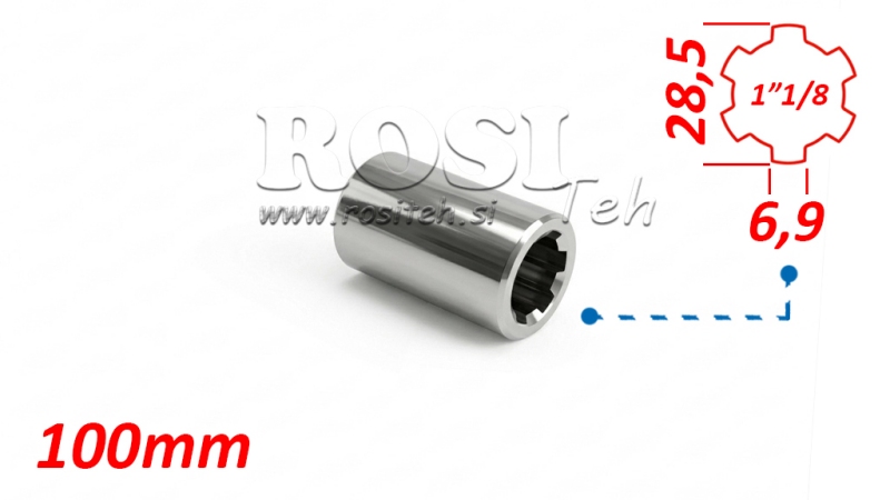 ZAPFWELLENADAPTER HÜLSE 1-1/8 (100 mm)