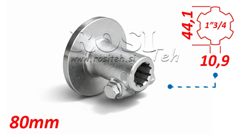 KARDANSKI NASTAVEK S PRIROBNICO IN ZATIČEM 1-3/4 (80 mm)