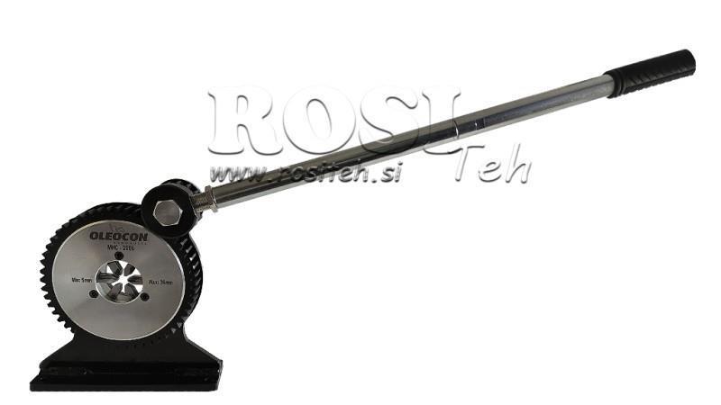 MANUELLES CRIMPWERKZEUG FÜR NIEDERDRUCKSCHLÄUCHE 5-36mm 6 ZÄHNE