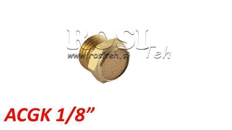 PNEUMATISCHER SCHALLDÄMPFER AUS BRASS ACGK 018 NIEDRIG