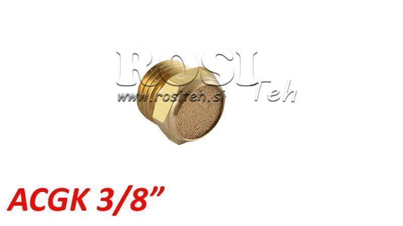 PNEUMATISCHER SCHALLDÄMPFER AUS BRASS ACGK 038 NIEDRIG