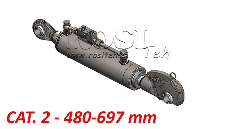 TELESKOPSKA HIDRAVLIČNA POTEZNICA AVTOMATSKA - 2 KAT. 480-697mm (45-95HP)(25,4)