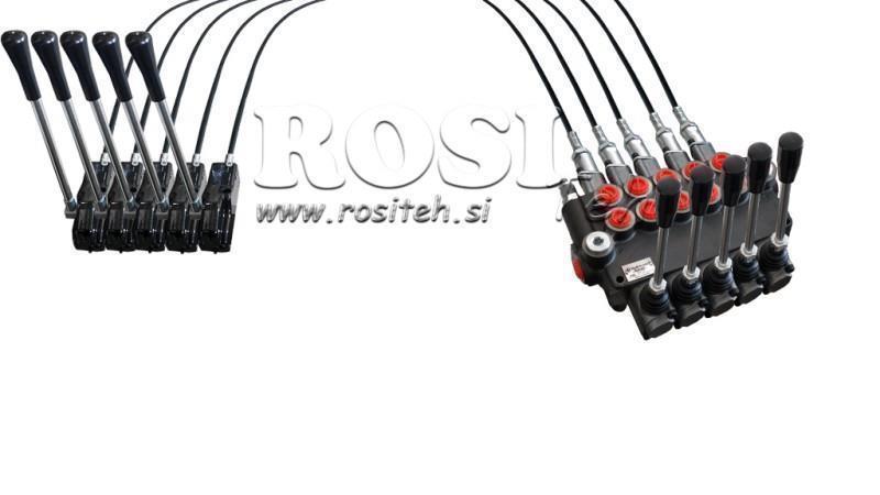 JOYSTICK DOPPELHANDGRIFF 3 m HYDRAULIKVENTIL 5xP40 liter