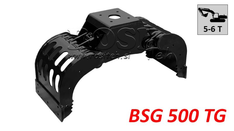 KLEŠČA ZA KAMEN BSG 500 TG 1500 kg - 1350 mm