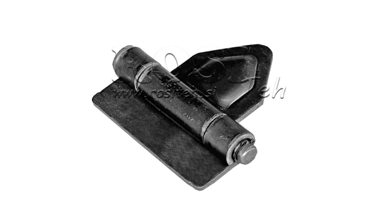 Kolmion muotoinen sivuhinges perävaunulle