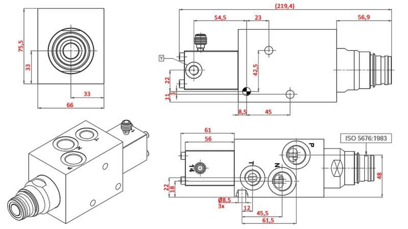HYDRAULISCHES PROPORTIONALBREMSVENTIL FÜR TRAKTOR - ÖLSYSTEM