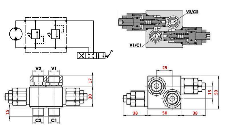 HYDRAULIKDRUCKREGULATOR 20-130 BAR FÜR HYDROMOTOR MM