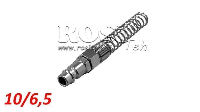 PNEUMATISCHE SCHNELLKUPPLUNG MÄNNLICH FEDER 10/6,5 - DN7,2