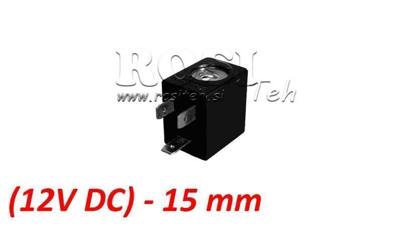 (15) EL. MAG. SPULE 12V DC 2.5W FÜR PNEUMATISCHESVENTIL 1/8