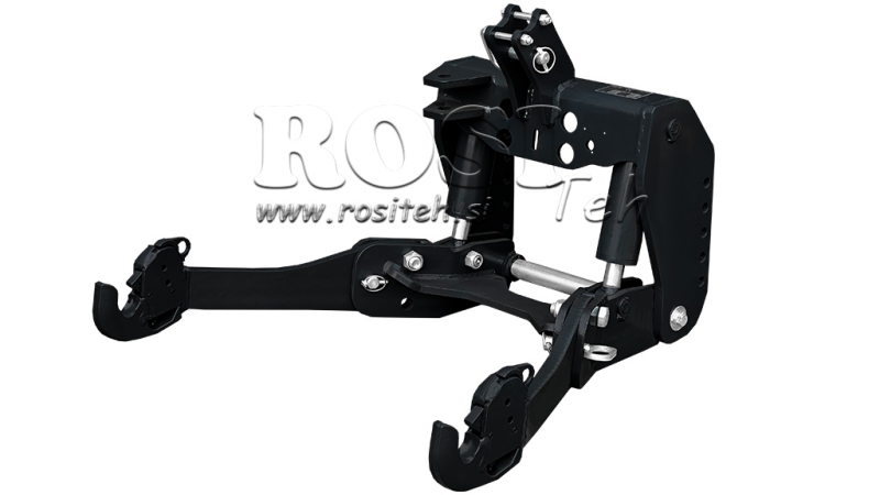 UNIVERSALE FRONTHYDRAULIK KAT 2 FÜR TRAKTOR 1500kg SCHWARZ (RAL 9005)