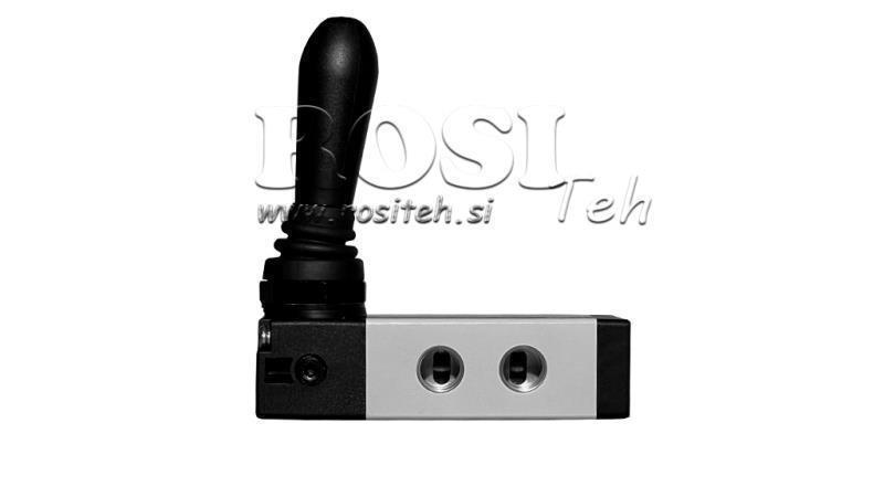 PNEUMATISCHES MANUELLES VENTIL 5/3 1/4 PRT-0852-ARR MANUELLE RÜCKGABE