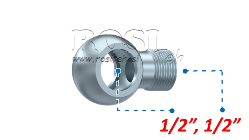 HIDRAVLIČNI PRIKLJUČEK OČESNI 1/2-1/2