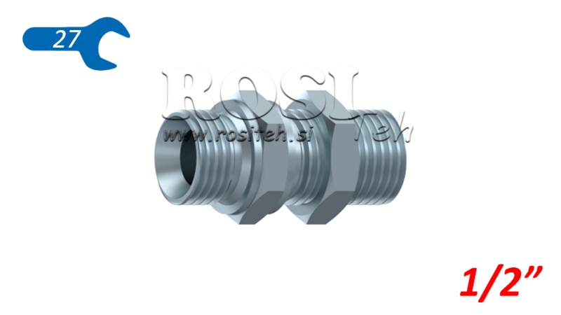 HYDRAULIK DOPPELSCHRAUBE ( BSP ) VERLÄNGERT 1/2