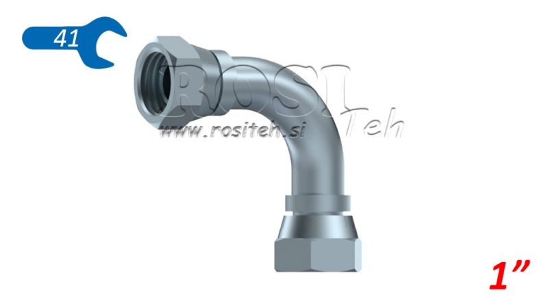 HYDRAULIK KNIE 90° WEIBLICH-WEIBLICH 1