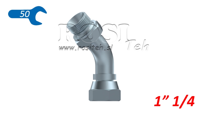 HYDRAULIK KNIE 45° BSP MÄNNLICH-WEIBLICH 1